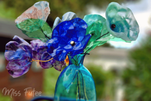 Bouquet de fleurs en plastique haut de gamme
